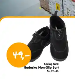 Havaristen Spring Yard Badesko Non-Slip Sort tilbud