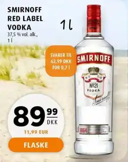 Scandinavian Park Smirnoff red label vodka tilbud