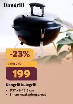 Megaflis Dangrill kulegrill tilbud