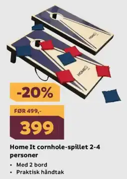 Megaflis HOME IT Cornhole-spillet 2-4 personer tilbud