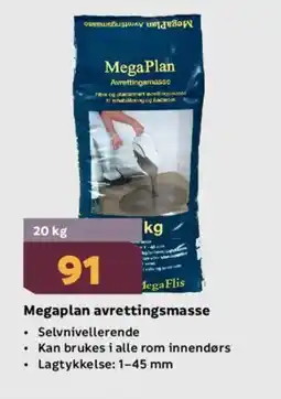 Megaflis MEGAPLAN Avrettingsmasse tilbud