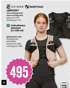 Sport Outlet LØPEVEST tilbud