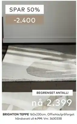 Skeidar BRIGHTON TEPPE tilbud