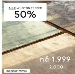 Skeidar ALLE WILSTON TEPPER tilbud