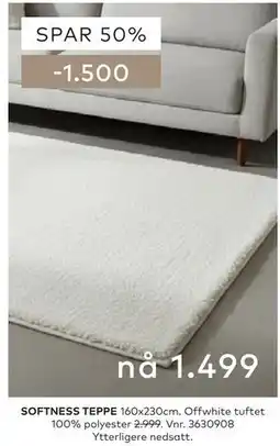Skeidar SOFTNESS TEPPE tilbud