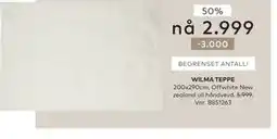 Skeidar WILMA TEPPE tilbud