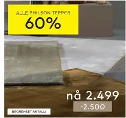 Skeidar ALLE PHILSON TEPPER tilbud