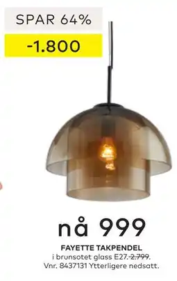 Skeidar FAYETTE TAKPENDEL tilbud
