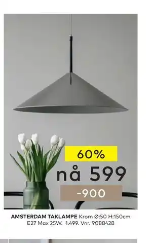 Skeidar AMSTERDAM TAKLAMPE tilbud