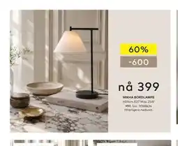 Skeidar MIKHA BORDLAMPE tilbud
