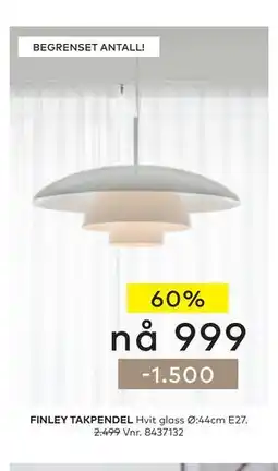 Skeidar FINLEY TAKPENDEL tilbud