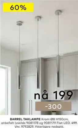 Skeidar BARREL TAKLAMPE tilbud