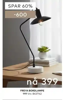 Skeidar FREYA BORDLAMPE tilbud