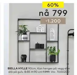 Skeidar BIELLA HYLLE tilbud