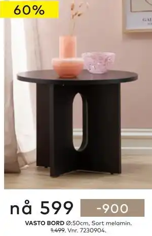Skeidar VASTO BORD tilbud