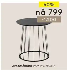 Skeidar AVA SMÅBORD tilbud