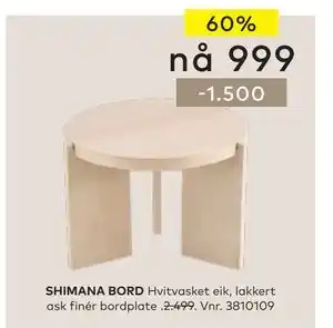 Skeidar SHIMANA BORD tilbud