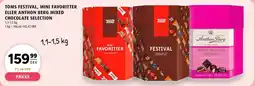 Scandinavian Park Toms festival, mini favoritter eller anthon berg mixed chocolate selection tilbud