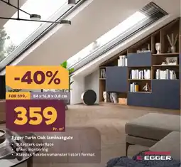 Megaflis EGGER Turin oak laminatgulv tilbud