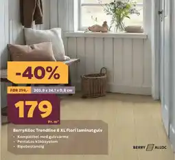 Megaflis BERRYALLOC Trendline 8 xl flori laminatgulv tilbud