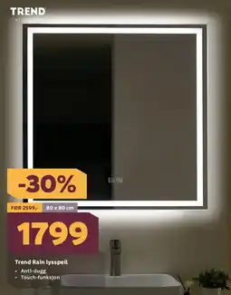Megaflis Trend rain lysspeil tilbud
