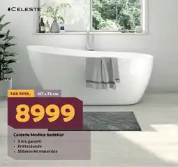 Megaflis CELESTE Modica badekar tilbud