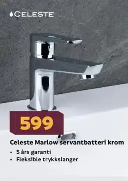 Megaflis CELESTE Marlow servantbatteri krom tilbud