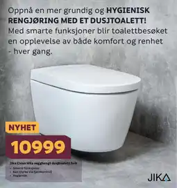 Megaflis JIKA Clean mila vegghengt dusjtoalett hvit tilbud