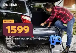 Megaflis NILFISK Multi iit inox vsc eu tørr og våtsuger tilbud