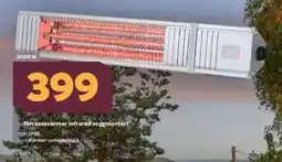 Megaflis Terrassevarmer infrarød veggmontert tilbud