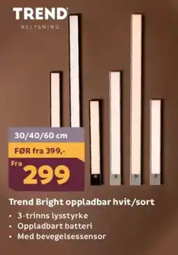 Megaflis TREND Bright oppladbar hvit/sort tilbud