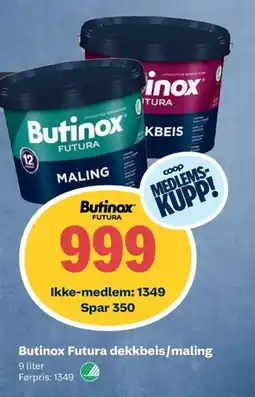 Coop Obs Butinox Futura dekkbeis/maling tilbud