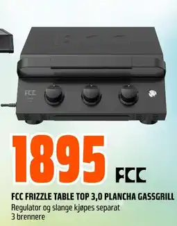 Coop Obs Fcc frizzle table top 3,0 plancha gassgrill tilbud