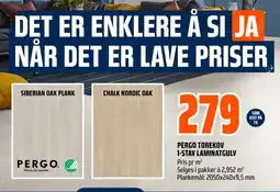 Coop Obs Pergo Torekov 1-stav laminatgulv tilbud