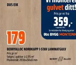 Coop Obs Berryalloc nordkapp 1-stav laminatgulv tilbud