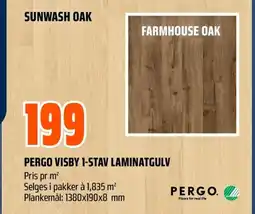 Coop Obs Pergo visby 1-stav laminatgulv tilbud