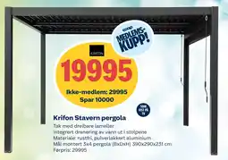 Coop Obs Krifon Stavern pergola tilbud
