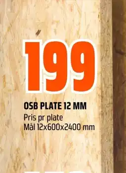Coop Obs Osb plate 12 mm tilbud