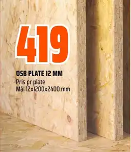 Coop Obs Osb plate 12 mm tilbud