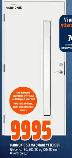 Coop Obs HARMONIE SELMA SMART YTTERDØR tilbud