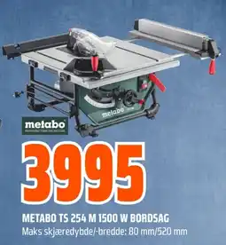 Coop Obs Metabo ts 254 m 1500 w bordsag tilbud