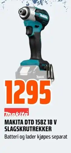 Coop Obs Makita dtd 158z 18 v slagskrutrekker tilbud