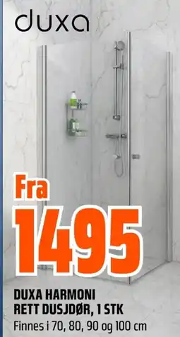 Coop Obs Duxa harmoni rett dusjdør, 1 stk tilbud