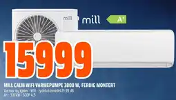 Coop Obs MILL CALM WIFI VARMEPUMPE 3800 W, FERDIG MONTERT tilbud
