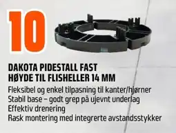 Coop Obs Dakota pidestall fast høyde til flisheller 14 mm tilbud