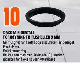 Coop Obs Dakota pidestall forhøyning til flisheller 9 mm tilbud