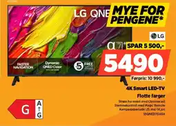 POWER Lg 4K Smart LED-TV Flotte farger tilbud