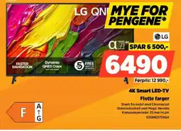 POWER Lg 4K Smart LED-TV Flotte farger tilbud