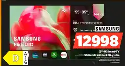 POWER Samsung 75" 4K Smart-TV Strålende 4K Mini LED-ytelse tilbud