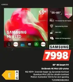 POWER Samsung 55" 4K Smart-TV Strålende 4K Mini LED-ytelse tilbud